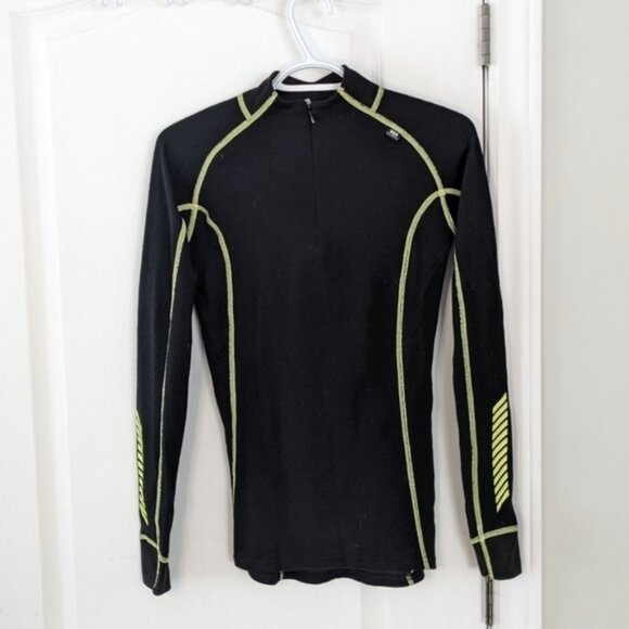 HELLY Hansen thermal shirt base layer ski layer black Medium @B6 - Picture 5 of 8